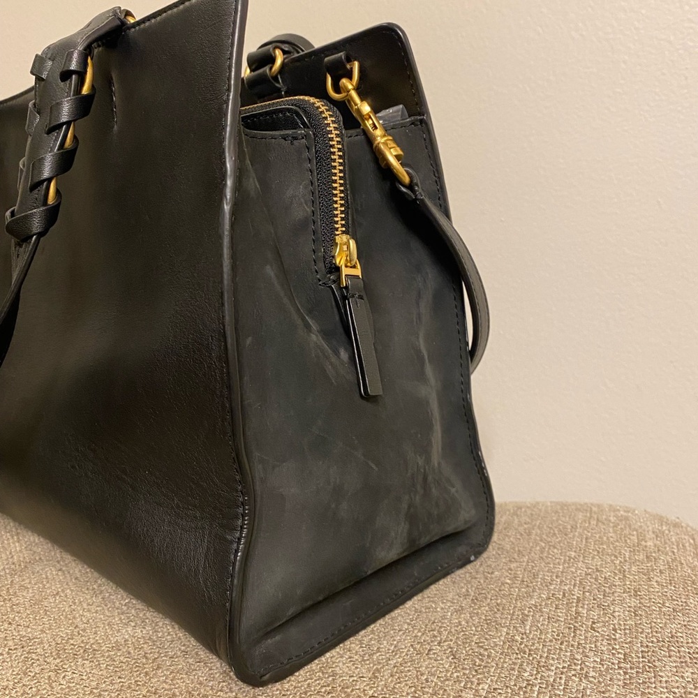💯$578 Tory Burch Brooke Smooth Leather Satchel Bag - Picture 11 of 16